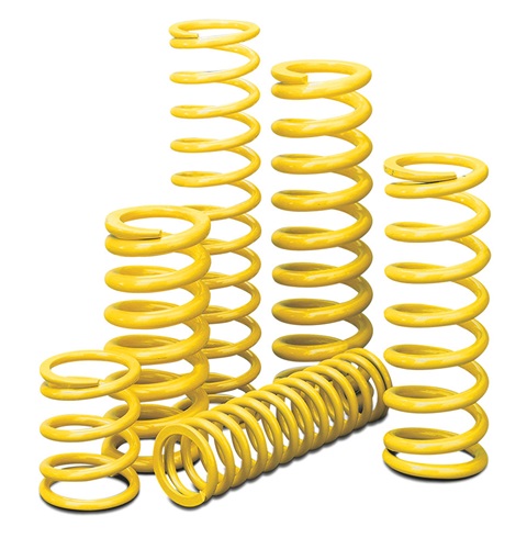 Lightweight Yellow Coated Springs